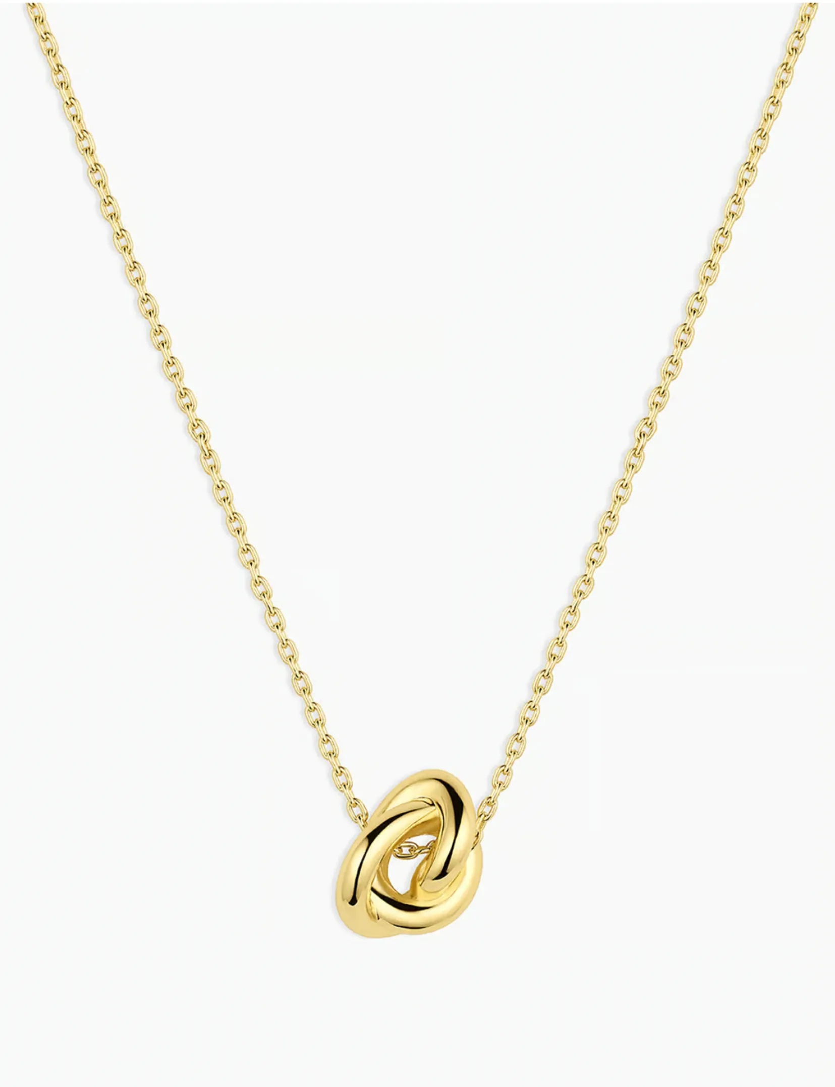 Infinity Knot Necklace, Gold