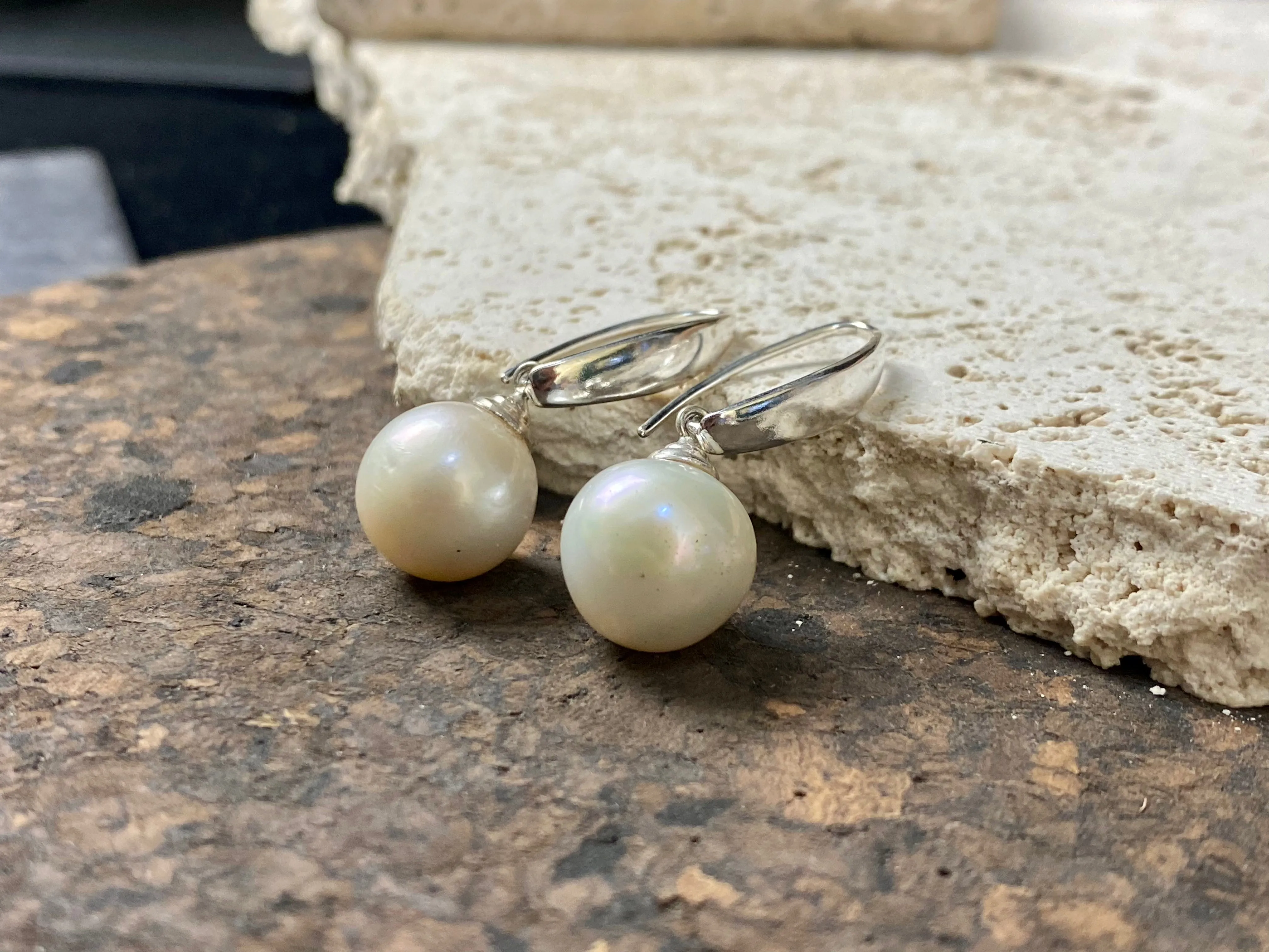 Large Pearl Earrings