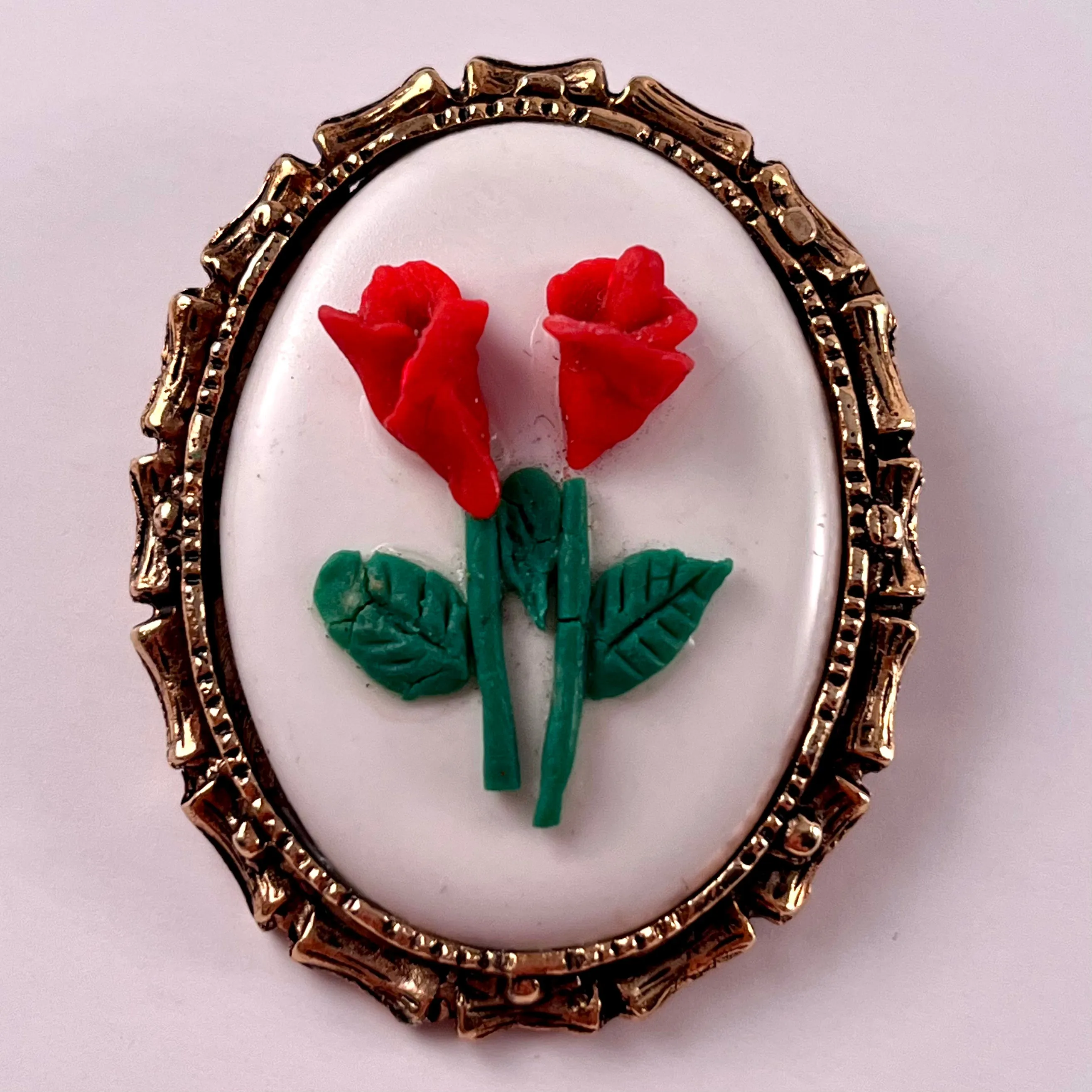 Late 70s/ Early 80s Flower Brooch/ Pendant