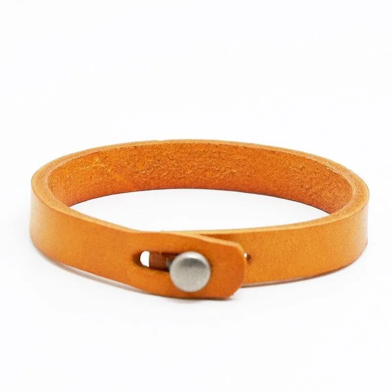 Lennart Minimalist Cowhide Leather Bracelet