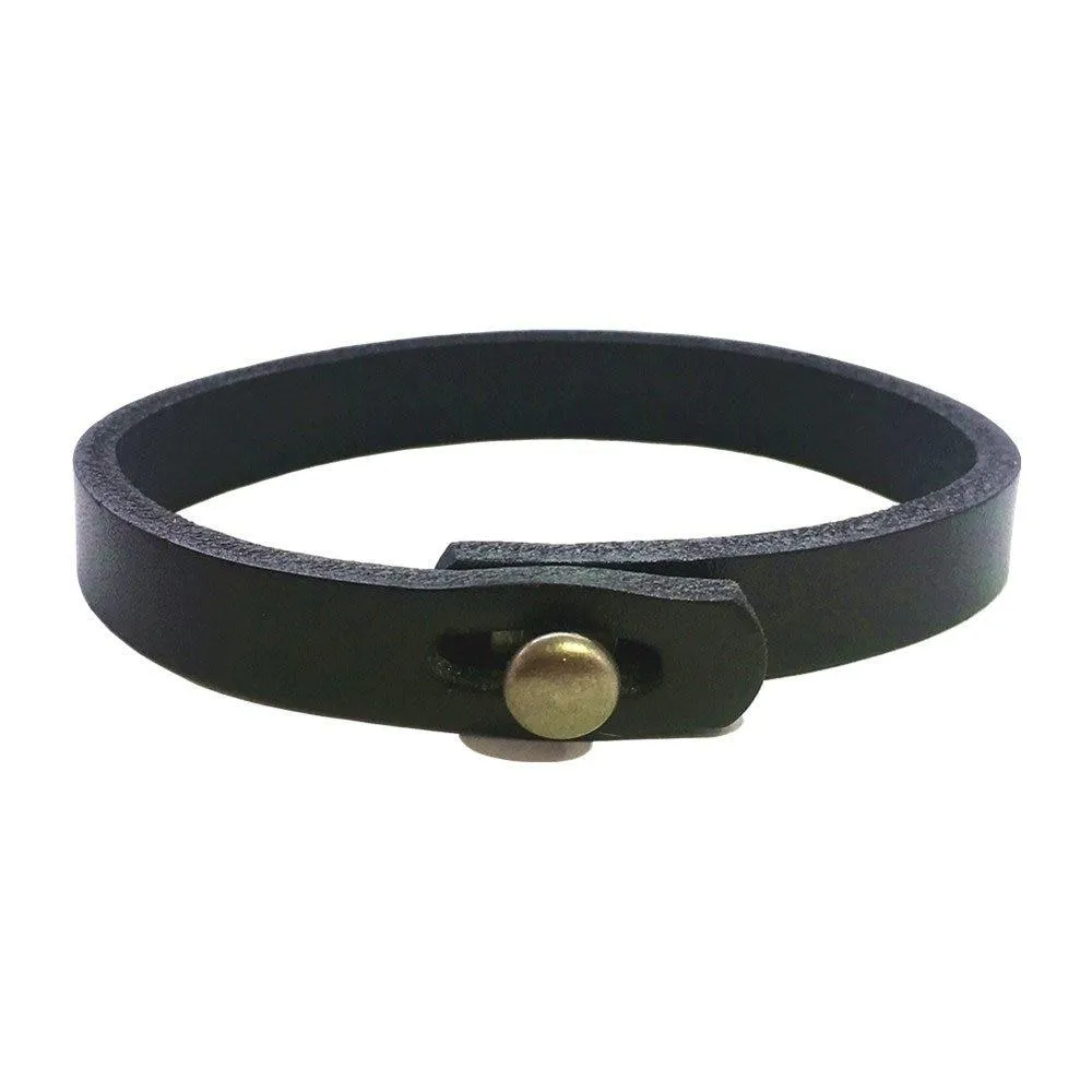 Lennart Minimalist Cowhide Leather Bracelet