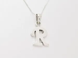 Letter R Pendant - Name Initial Necklace - Personalized Gift