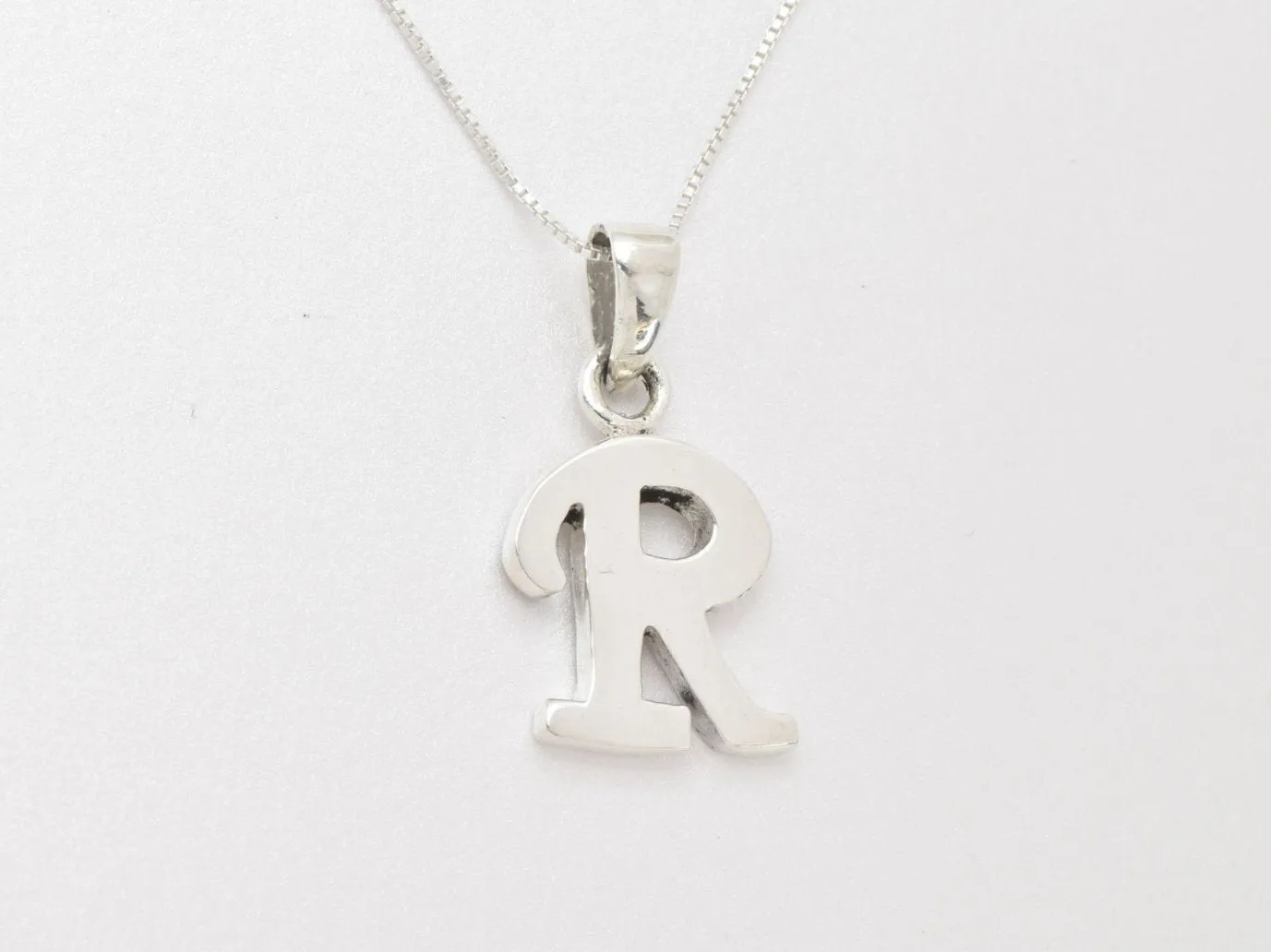 Letter R Pendant - Name Initial Necklace - Personalized Gift