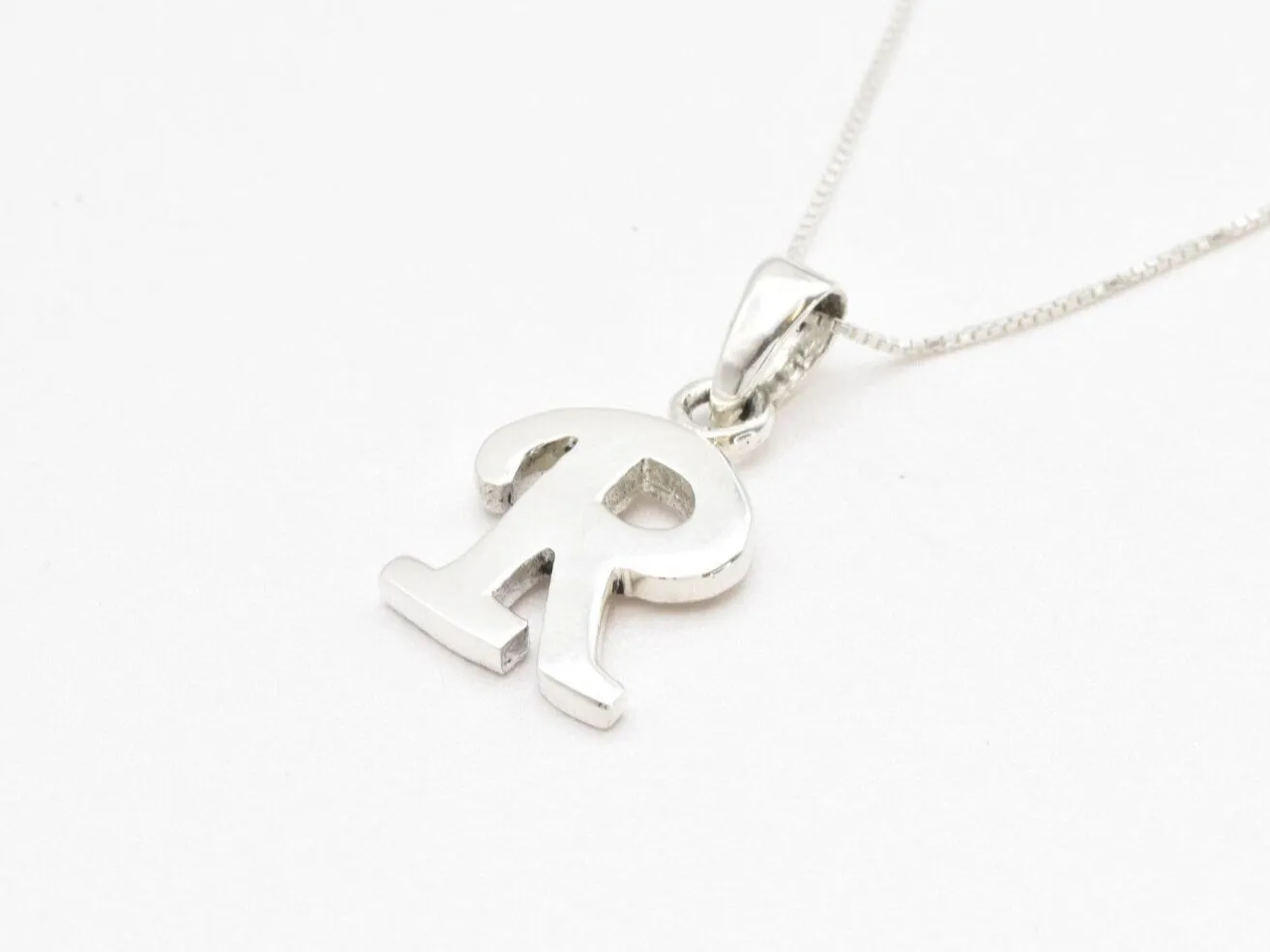 Letter R Pendant - Name Initial Necklace - Personalized Gift