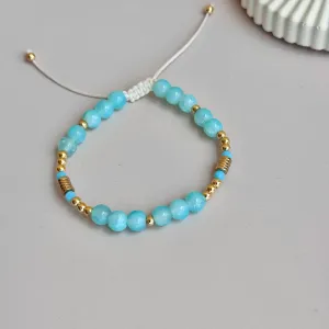 Light Blue Beads Bracelet