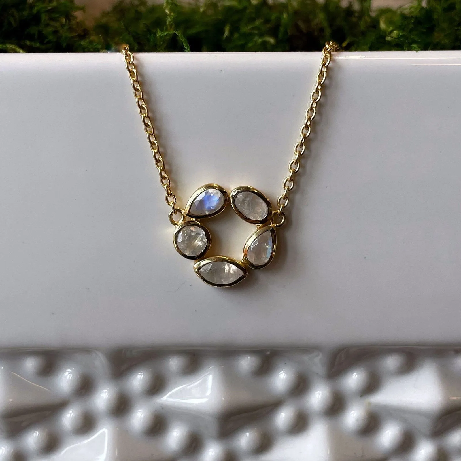 “Morning” Moonstone Necklace