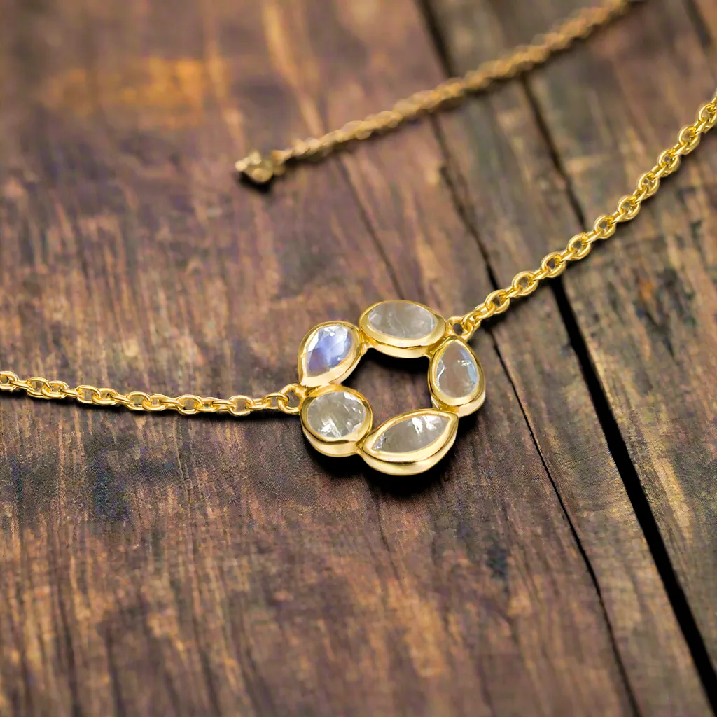 “Morning” Moonstone Necklace