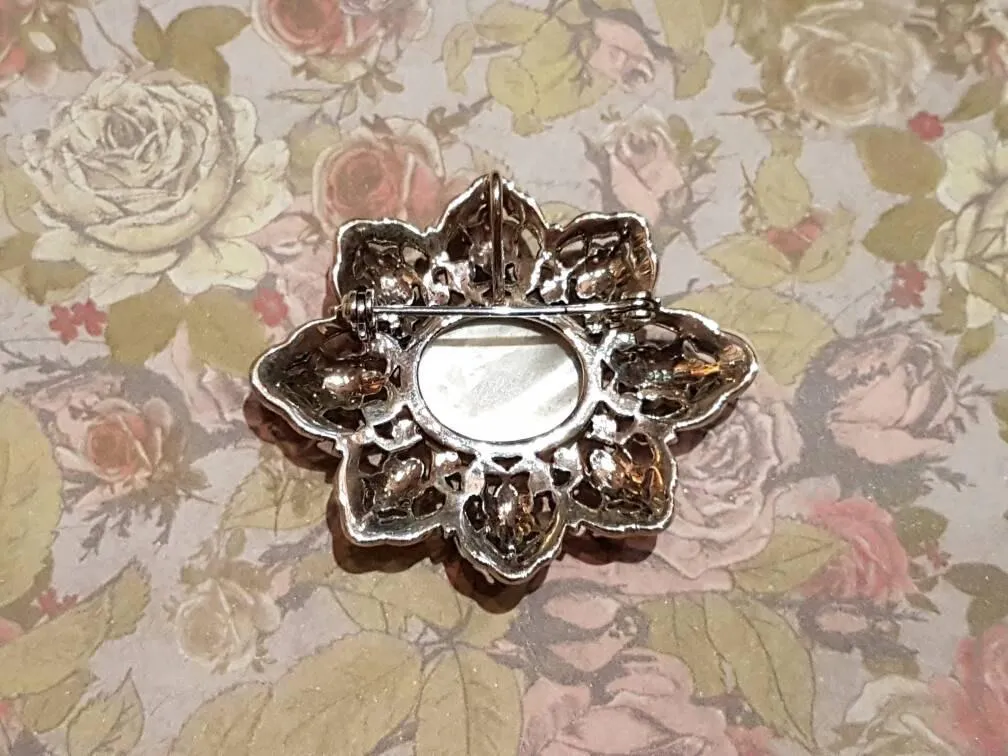 Mother of Pearl spray  Brooch