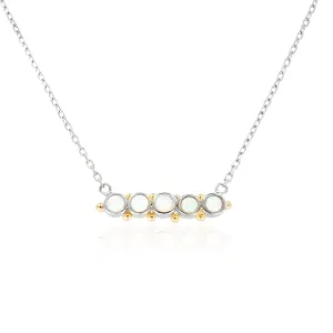 Opal Silver Necklace