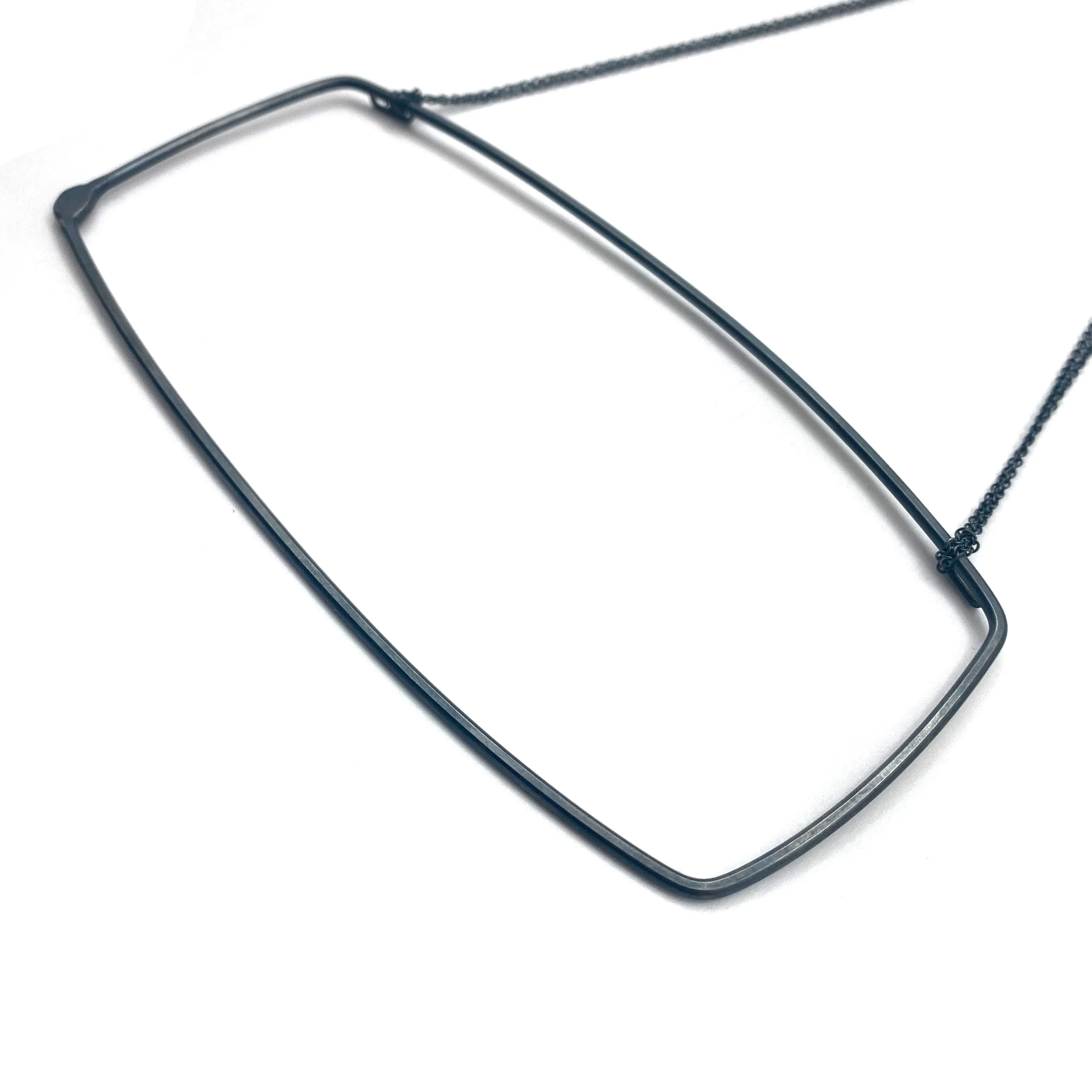 Oversized Rectangular Necklace