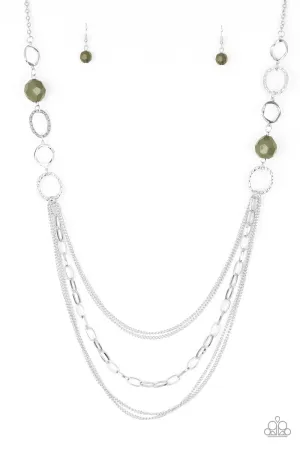 Paparazzi Margarita Masquerades - Green Necklace