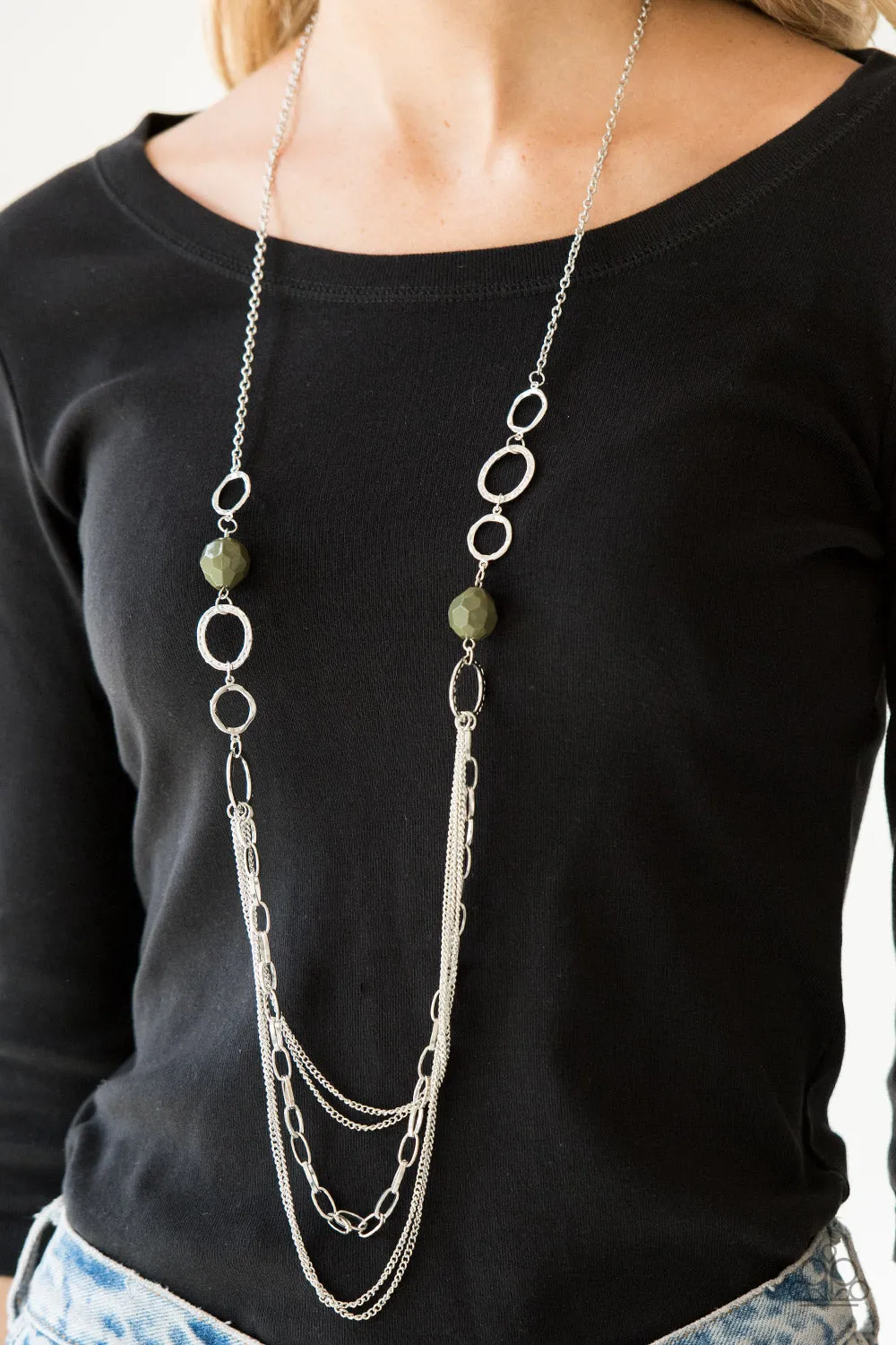 Paparazzi Margarita Masquerades - Green Necklace