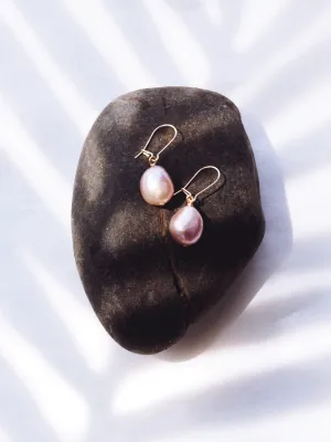 Pink Freshwater Pearl Drop Earrings - Akala