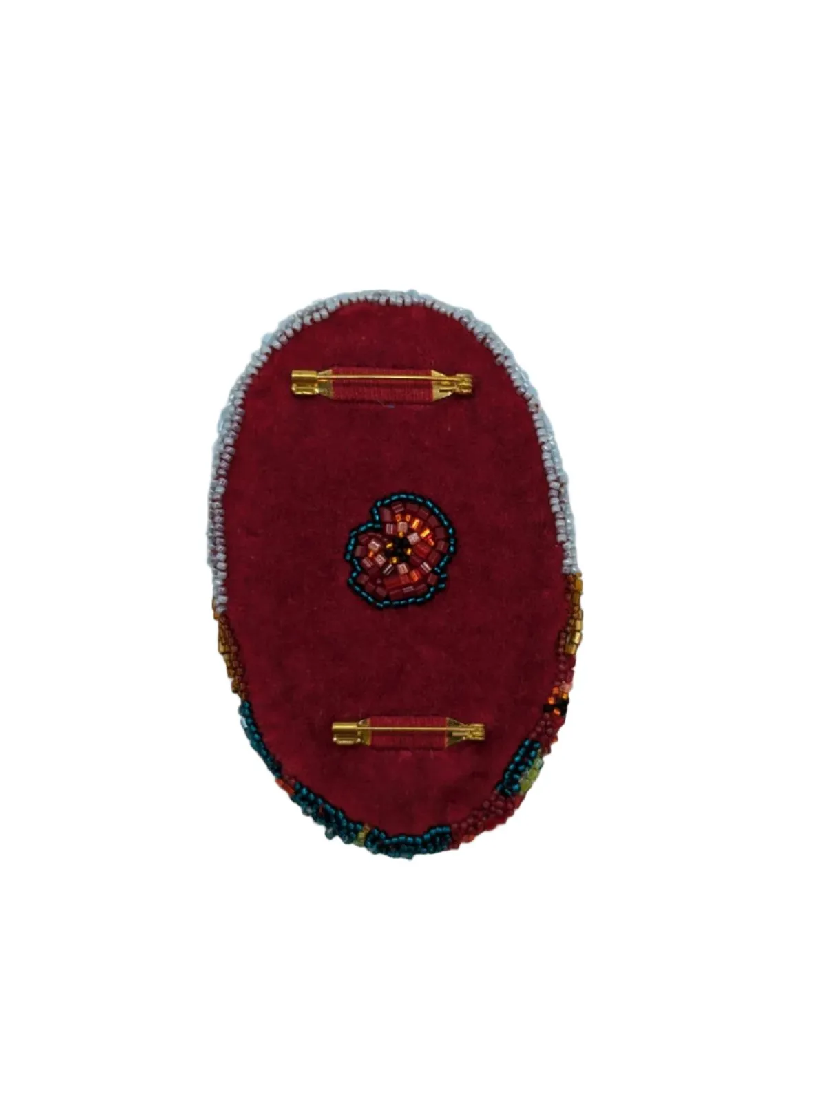 Portrait of Greselda hand-beaded Brooch