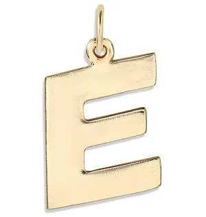 "E" Cutout Letter Charm