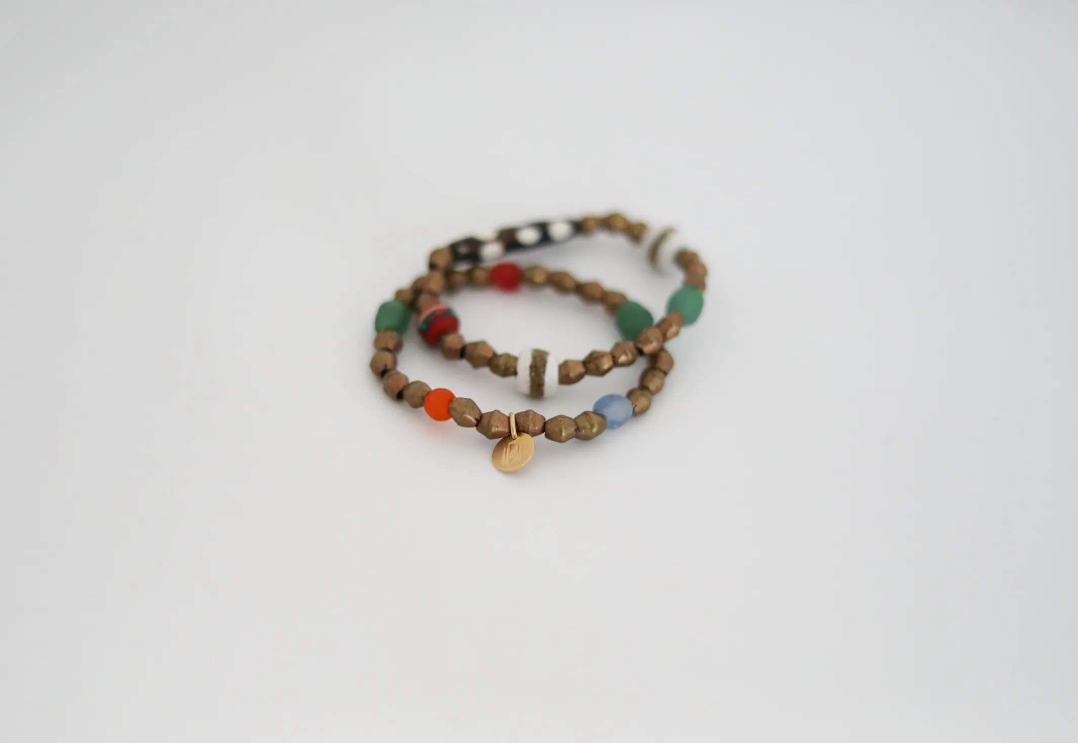 Sajada Bullet Bead Bracelet Stack