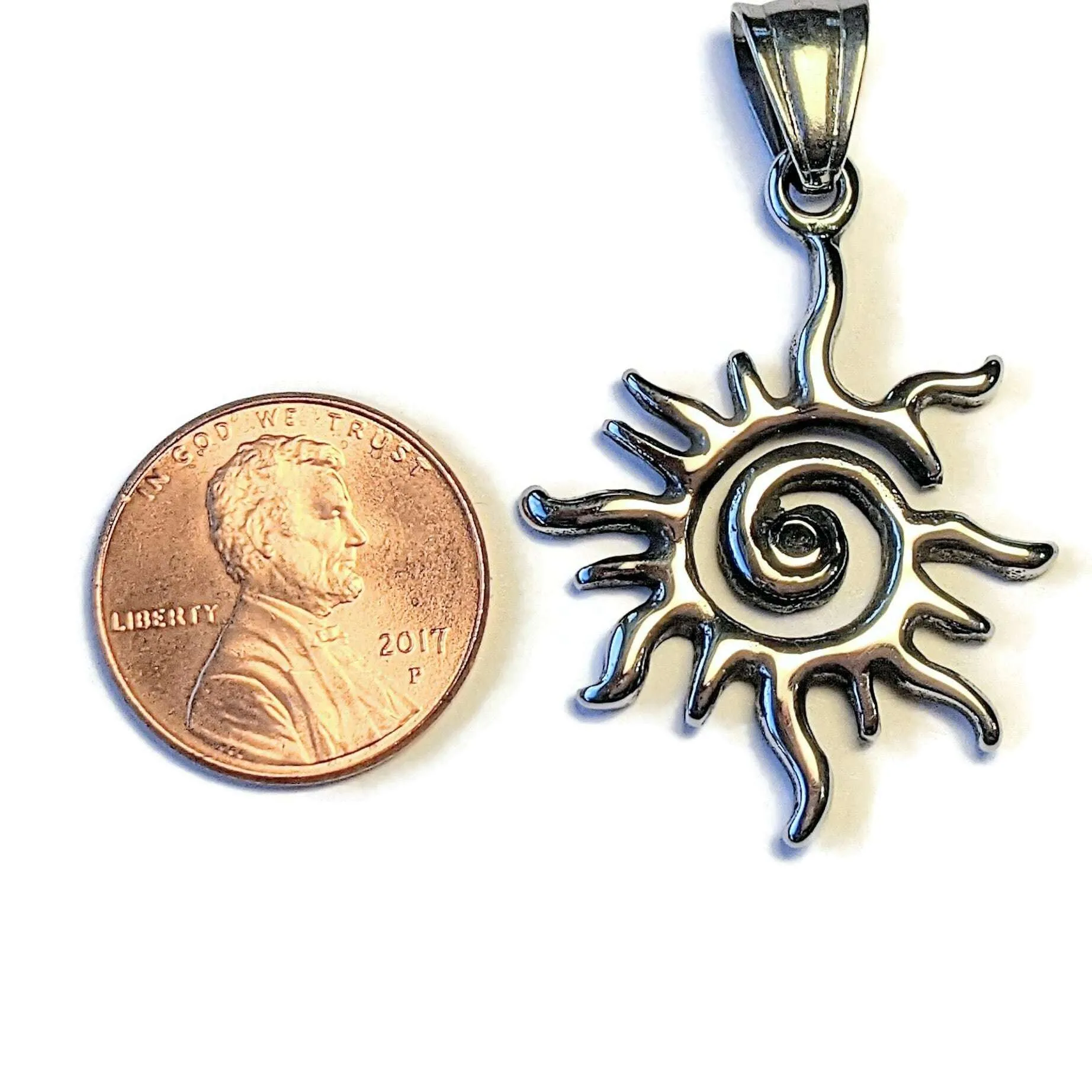 Silver Celestial Sun Pendant