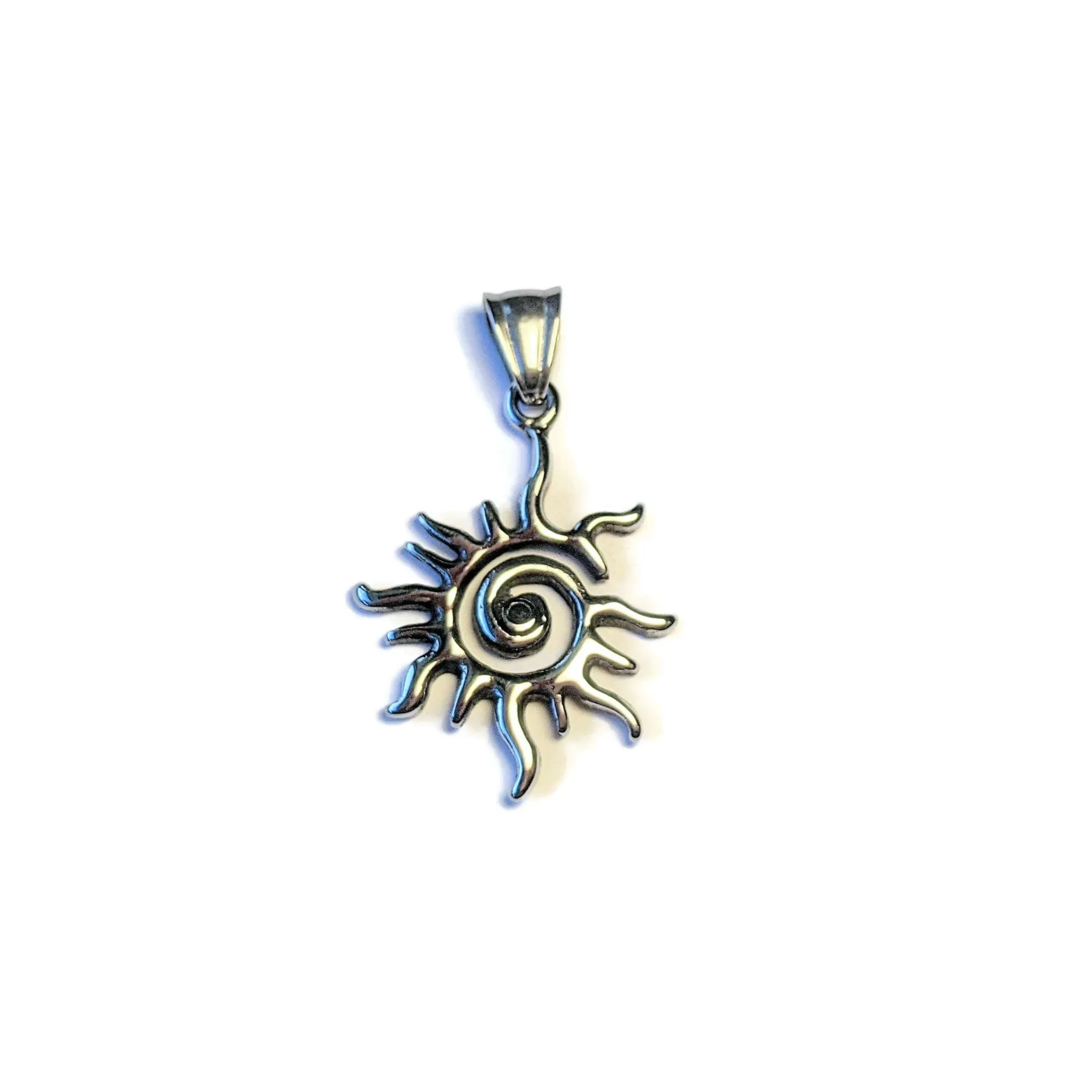 Silver Celestial Sun Pendant