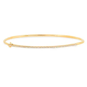 SINGLE ROW HOOK BRACELET, DIAMOND