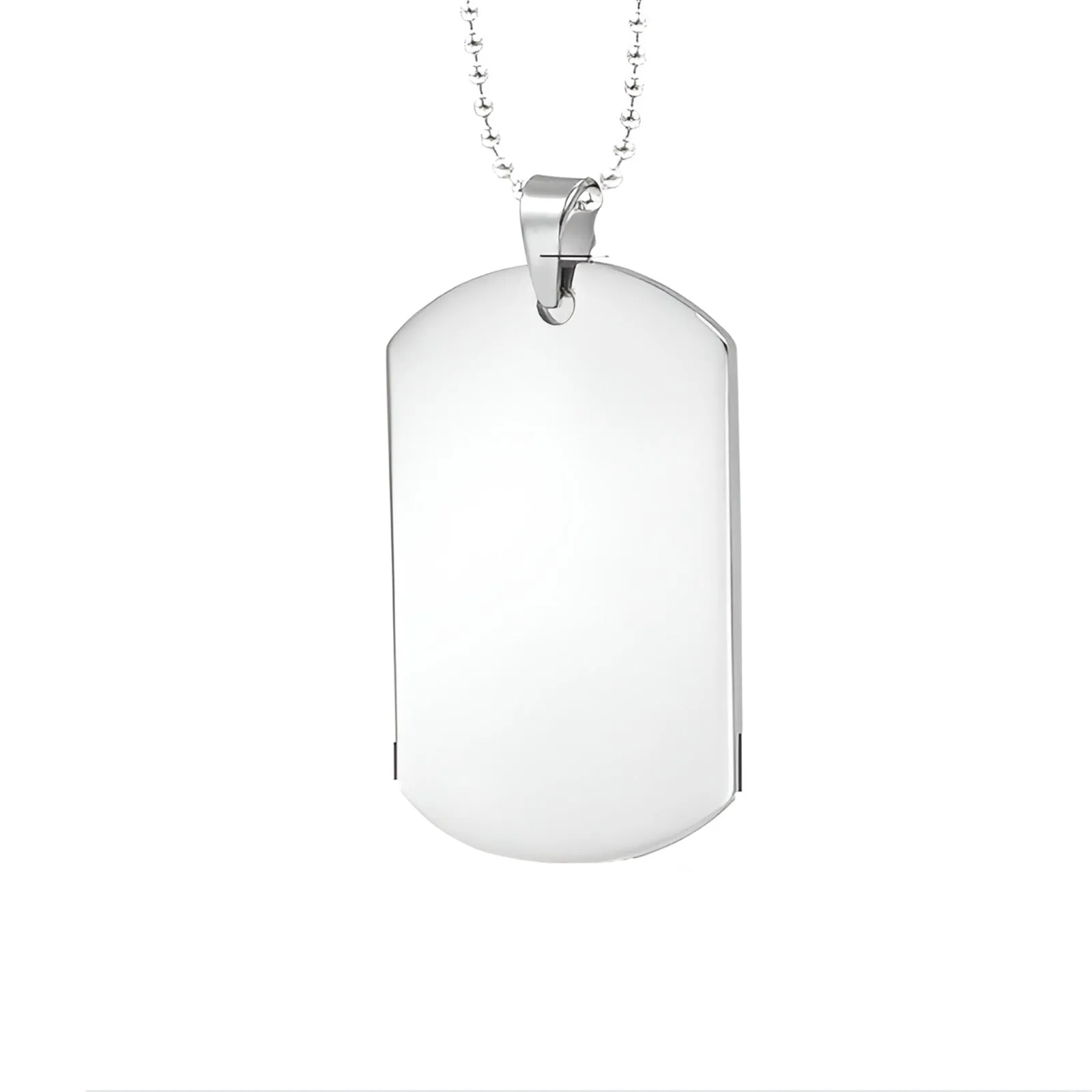 Solid Military Tag Necklace