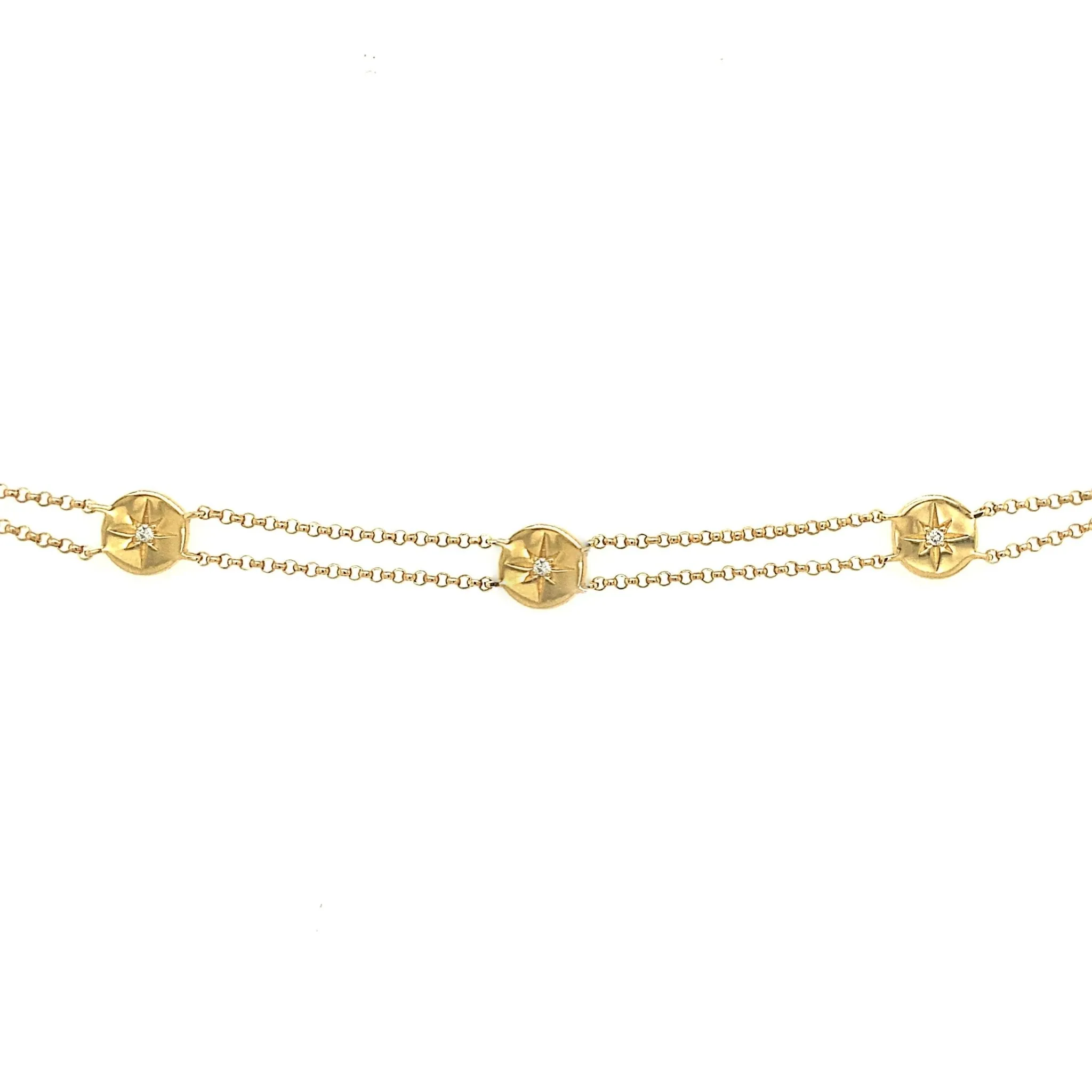 Star Diamond Station Bracelet