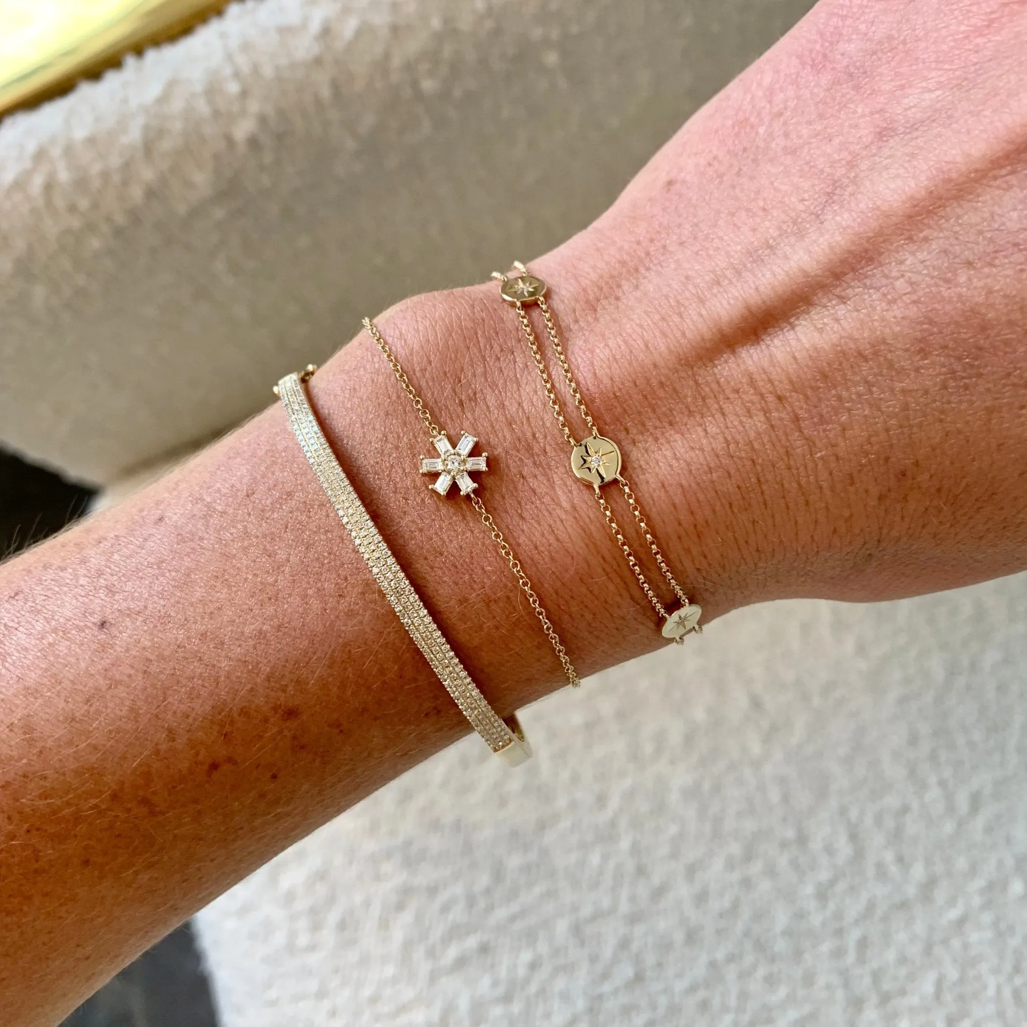 Star Diamond Station Bracelet