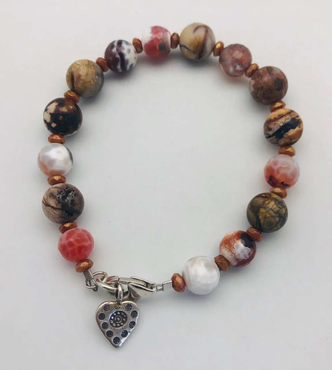 Steadfast Faith Picture Jasper Bracelet by Peyote Bird