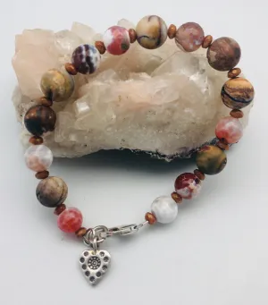 Steadfast Faith Picture Jasper Bracelet by Peyote Bird