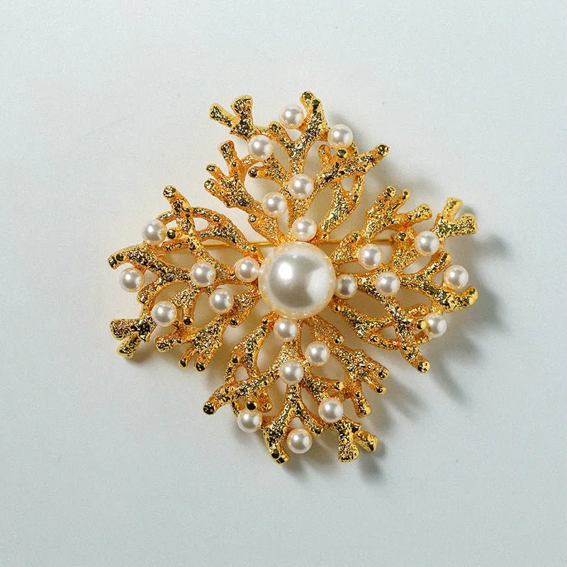 Undersea Moments Coral Branch Brooch