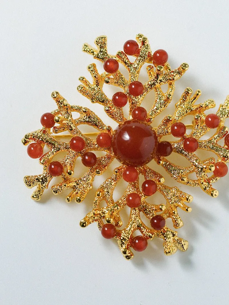 Undersea Moments Coral Branch Brooch