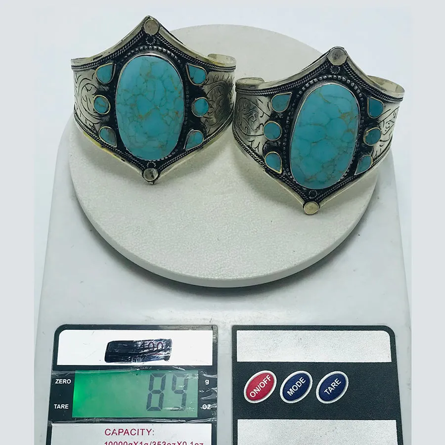 Unique Handmade Turquoise Stone Bracelet