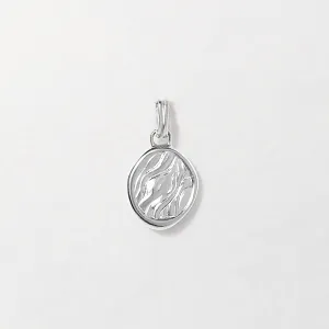 Victoria Coin Pendant - Silver