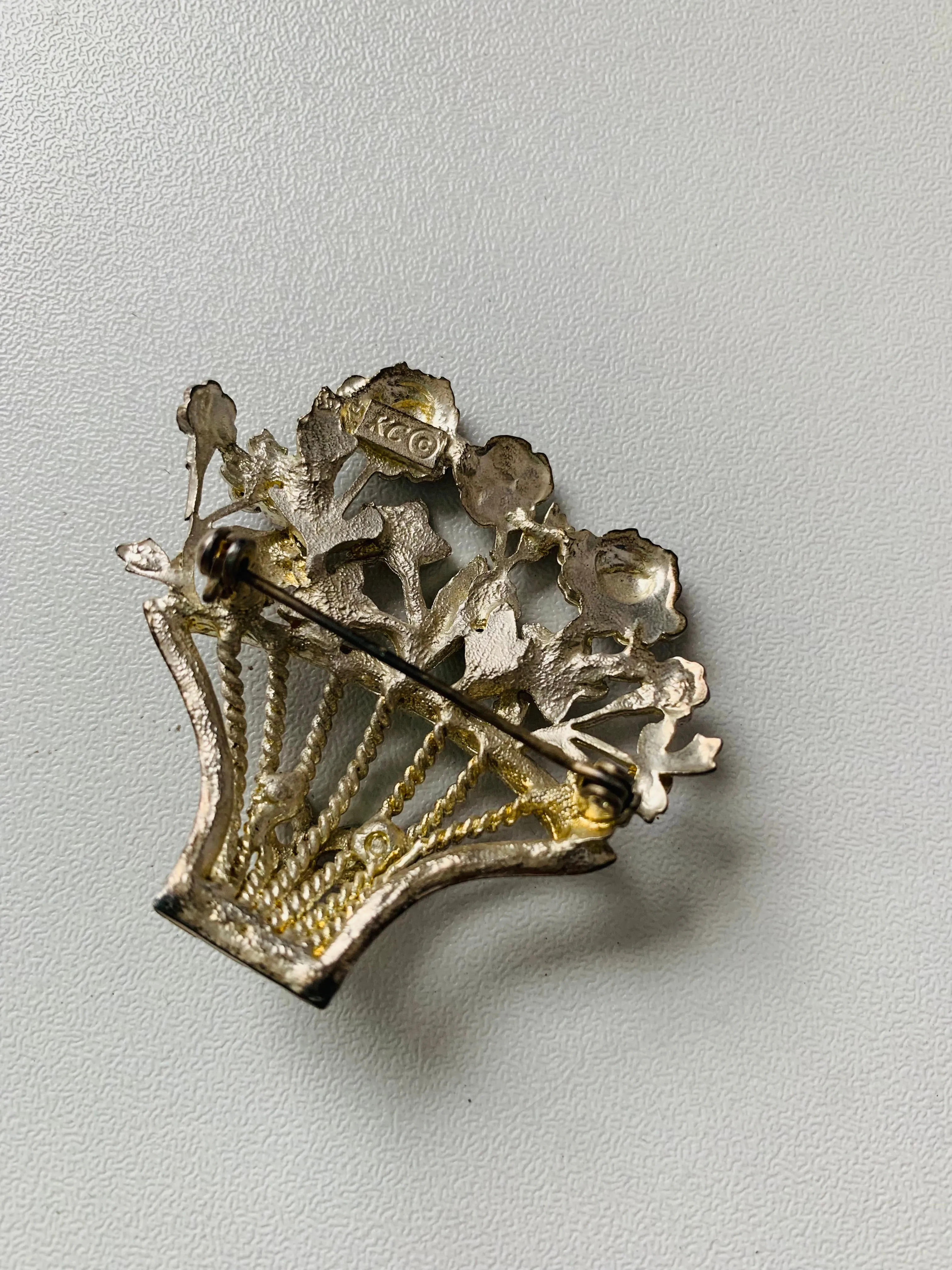 Vintage Kenneth Cole Flower Basket Brooch