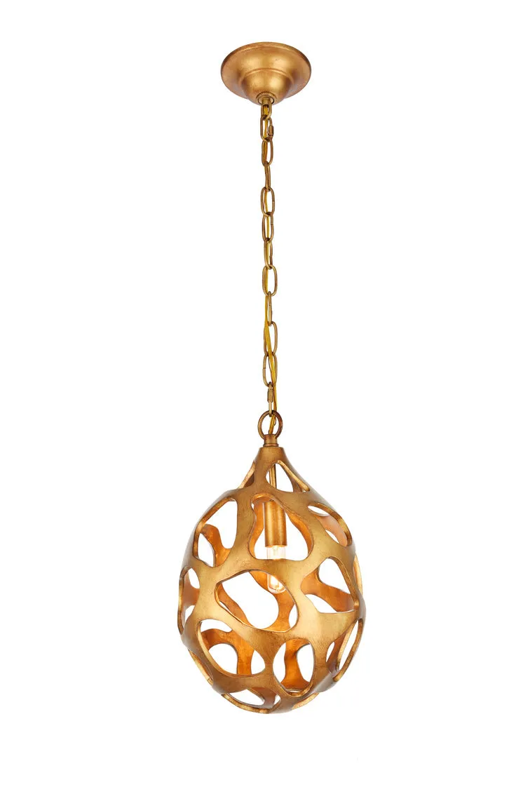 ZC121-1545D10GG - Urban Classic: Bombay 1 light in Gilded Gold  chandelier